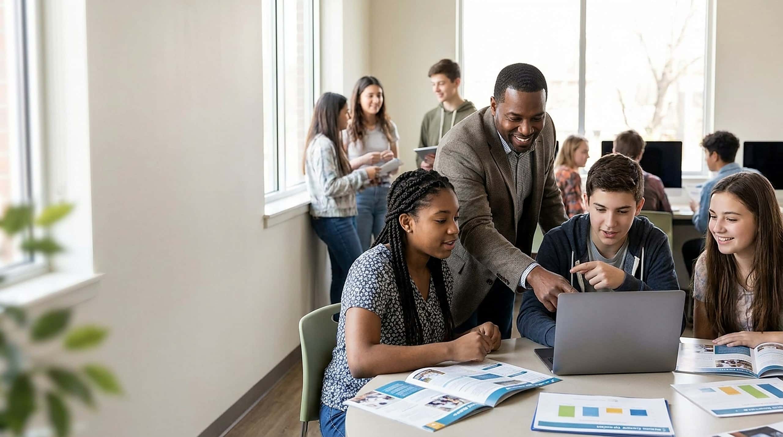 Young people building skills, mentoring relationships, and career direction